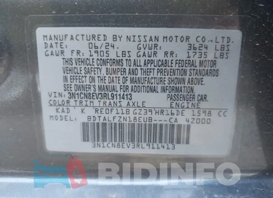 3N1CN8EV3RL911413 Photo# 9