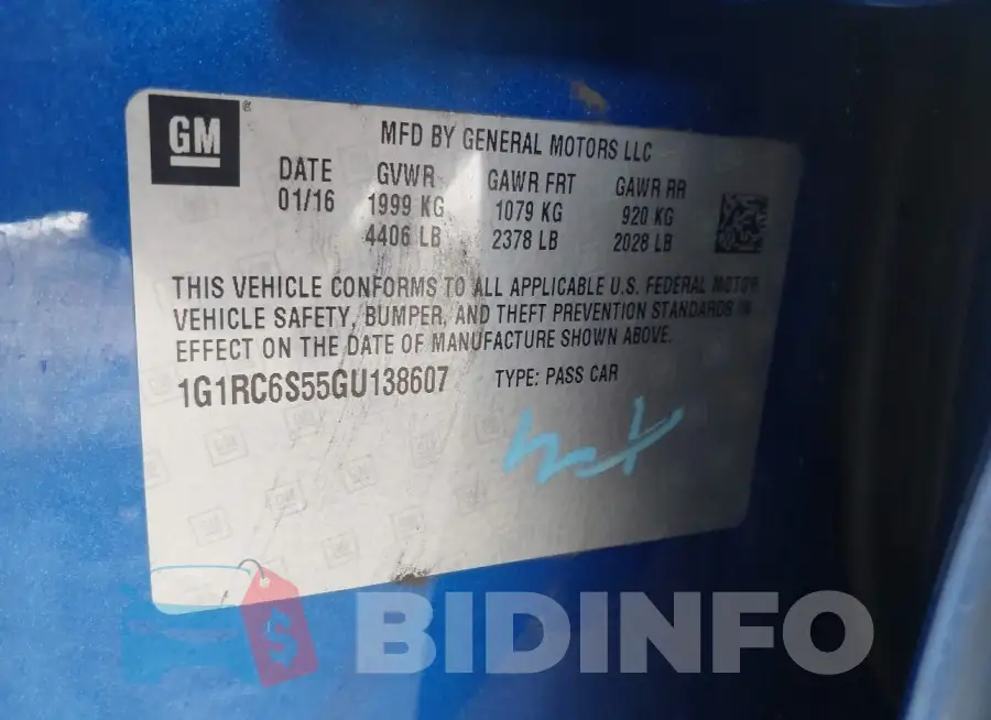 1G1RC6S55GU138607 Photo# 9