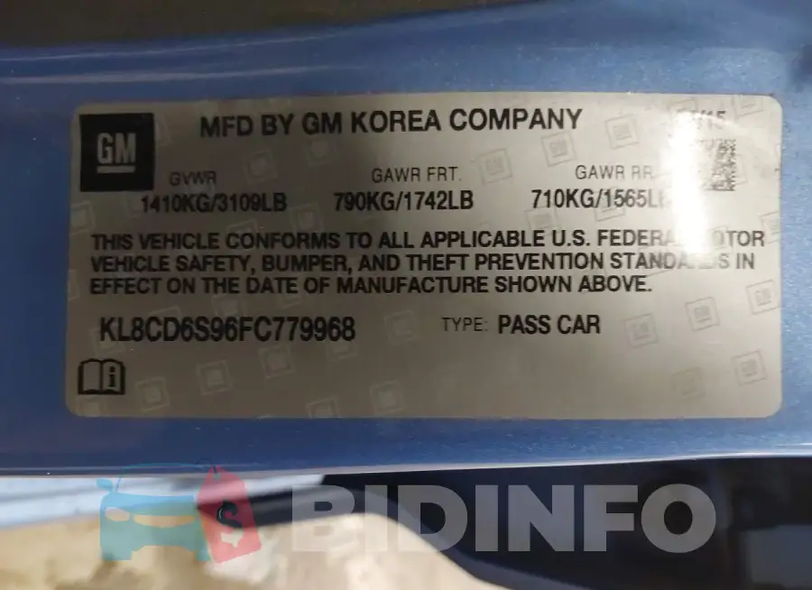 KL8CD6S96FC779968 Photo# 9