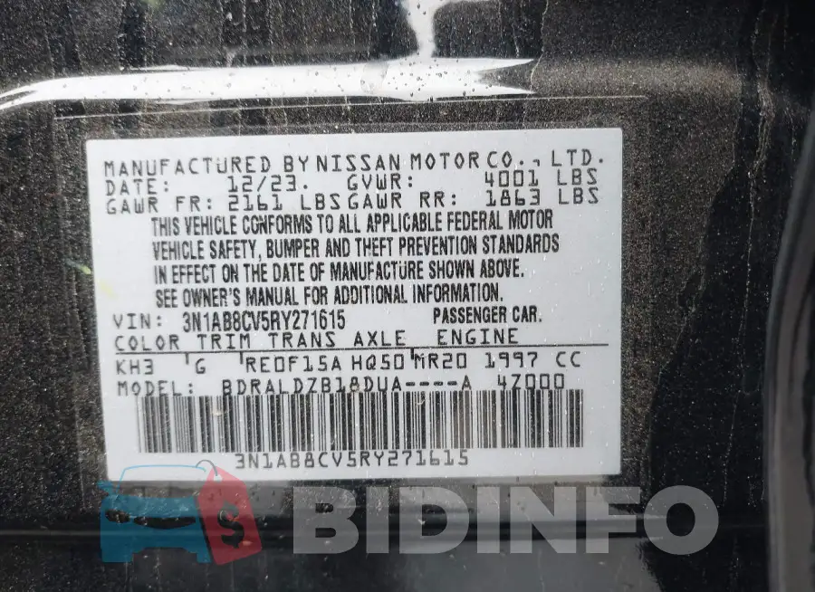 3N1AB8CV5RY271615 Photo# 9