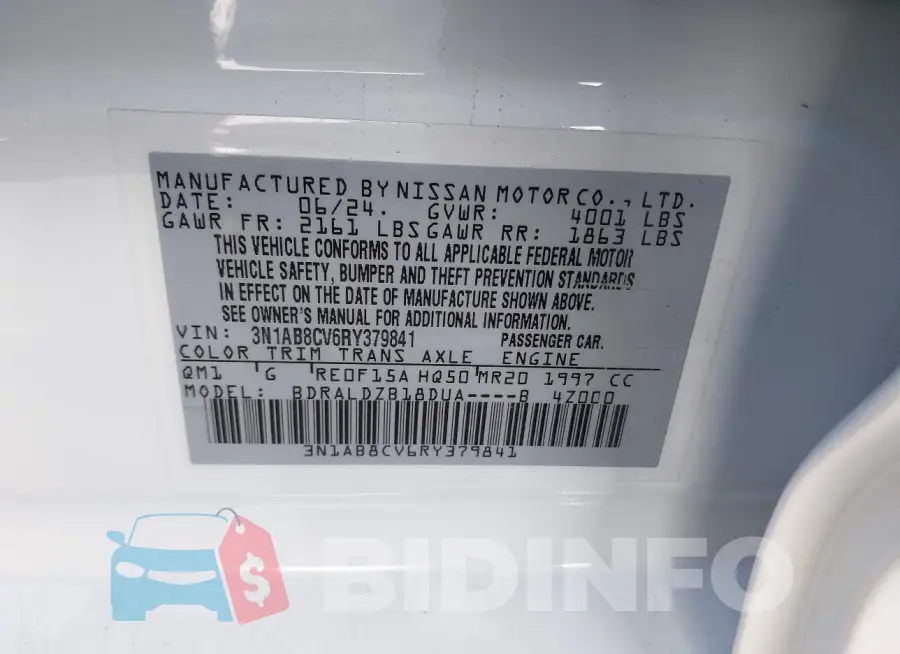 3N1AB8CV6RY379841 Photo# 9