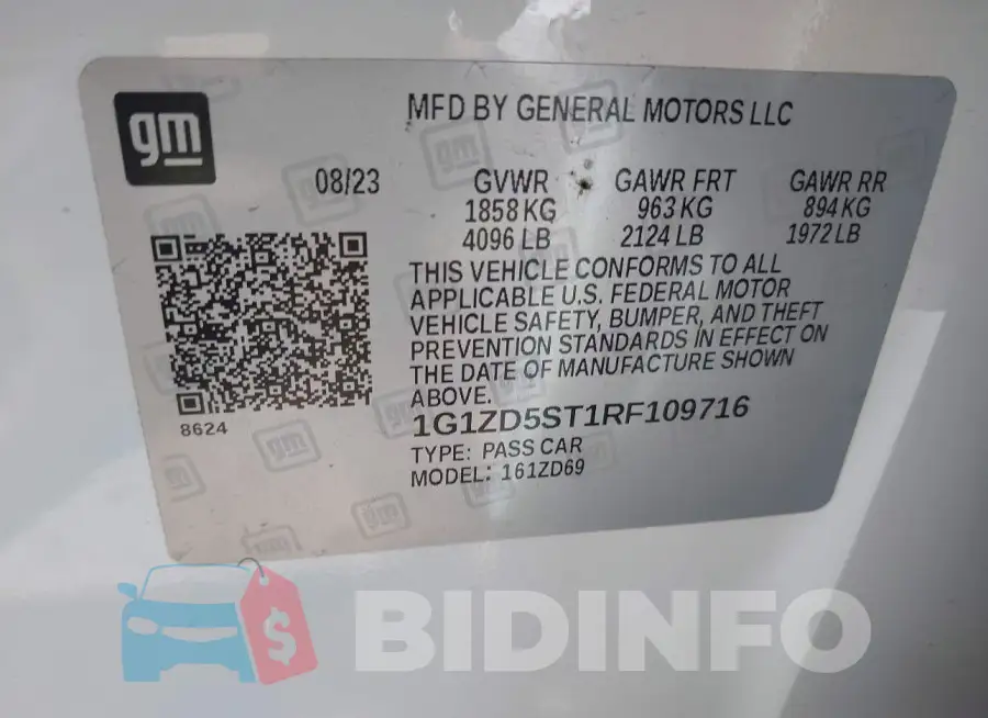 1G1ZD5ST1RF109716 Photo# 9
