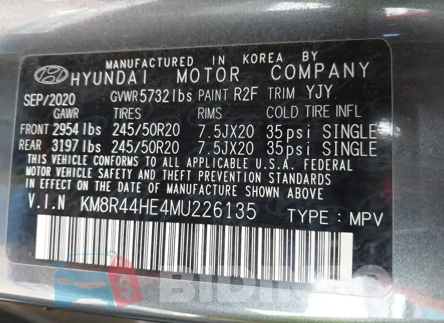 KM8R44HE4MU226135 Photo# 9