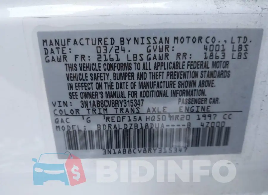 3N1AB8CV8RY315347 Photo# 9