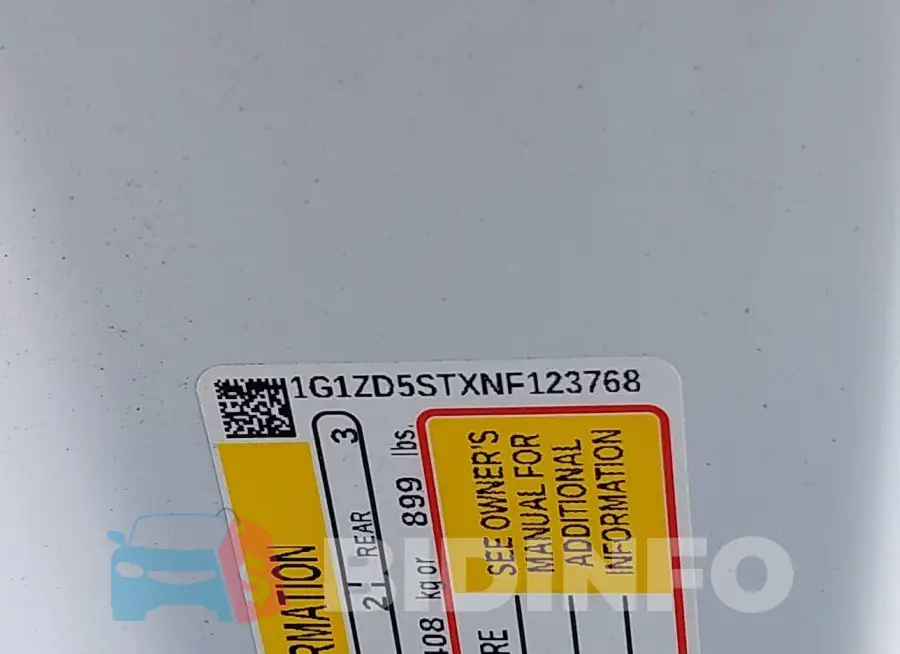1G1ZD5STXNF123768 Photo# 9