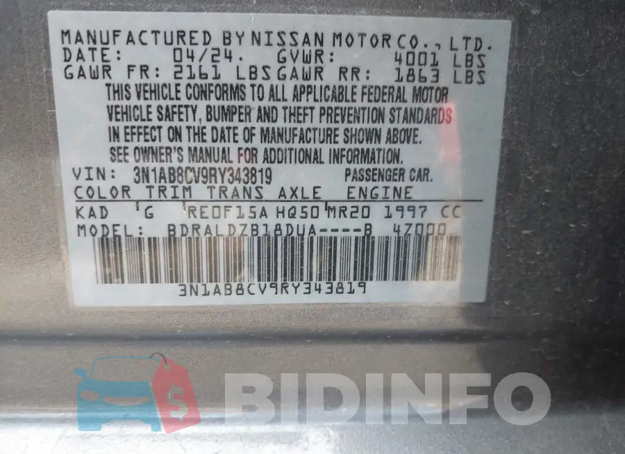 3N1AB8CV9RY343819 Photo# 9