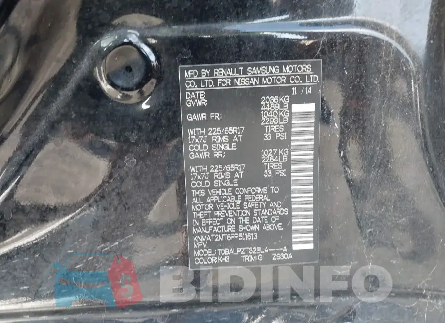 KNMAT2MT6FP511613 Photo# 9