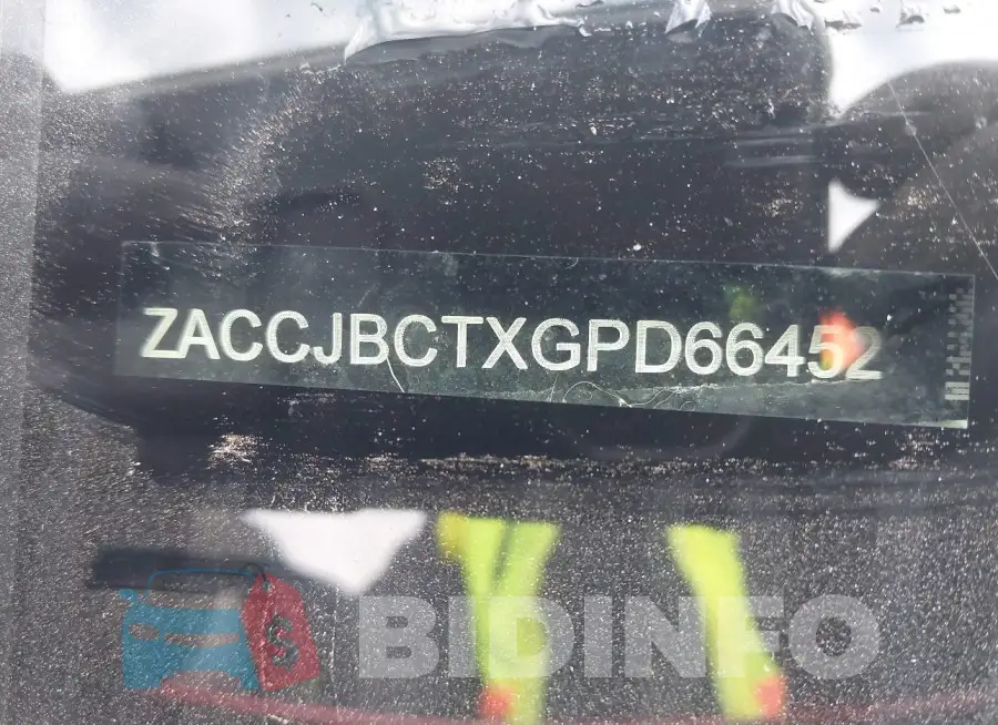 ZACCJBCTXGPD66452 Photo# 9