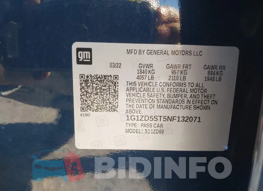 1G1ZD5ST5NF132071 Photo# 9