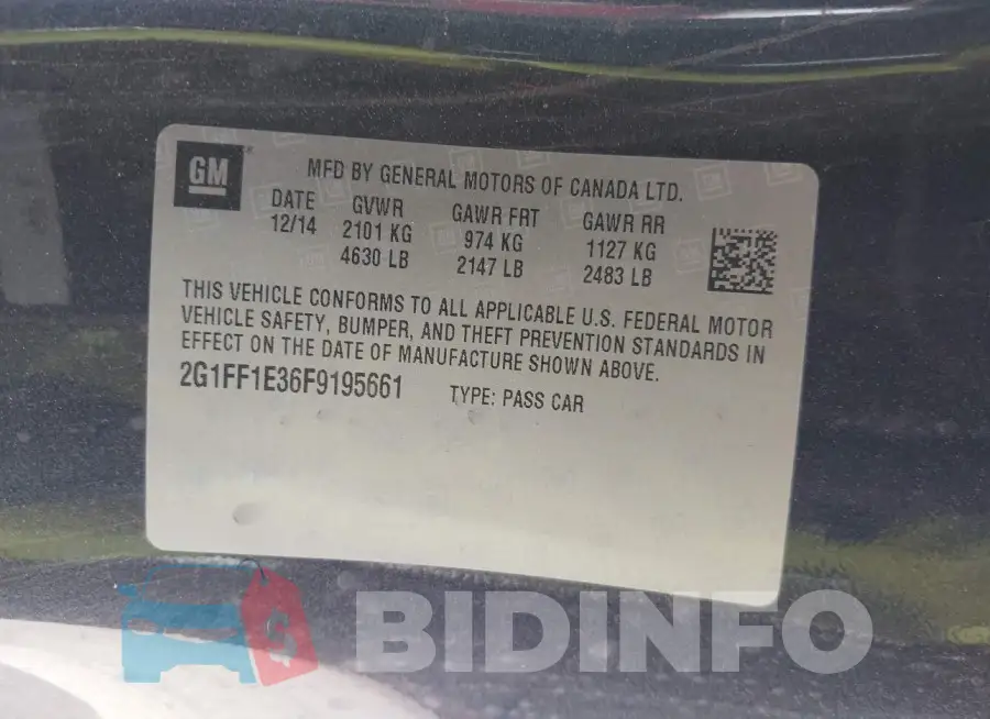 2G1FF1E36F9195661 Photo# 9
