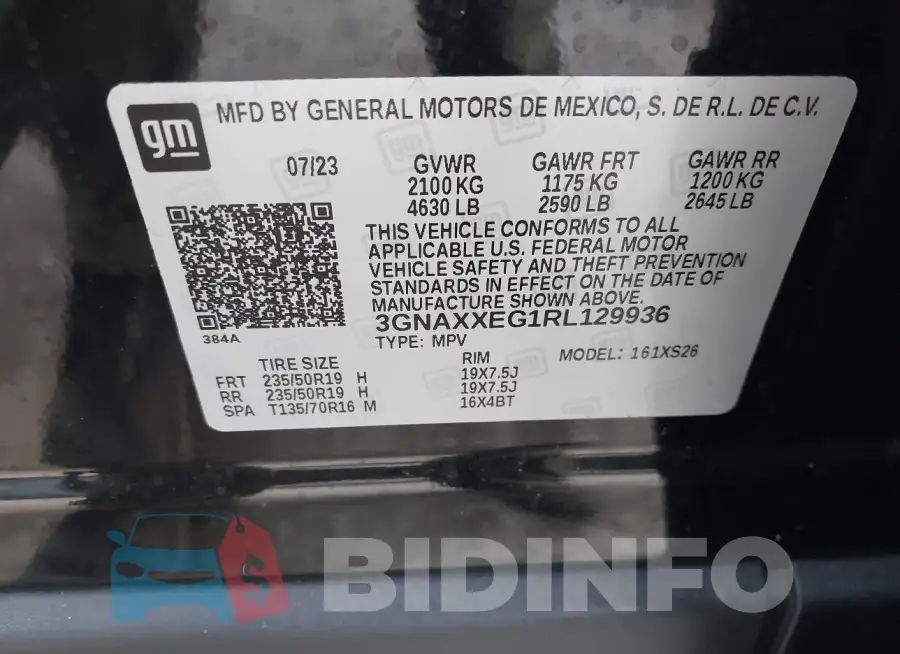 3GNAXXEG1RL129936 Photo# 9