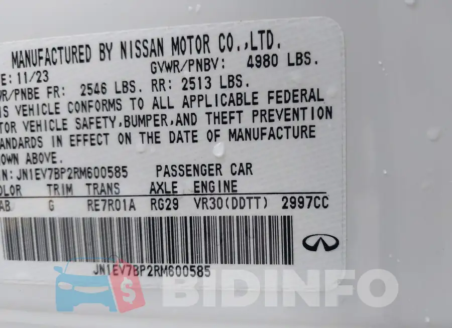 JN1EV7BP2RM600585 Photo# 9