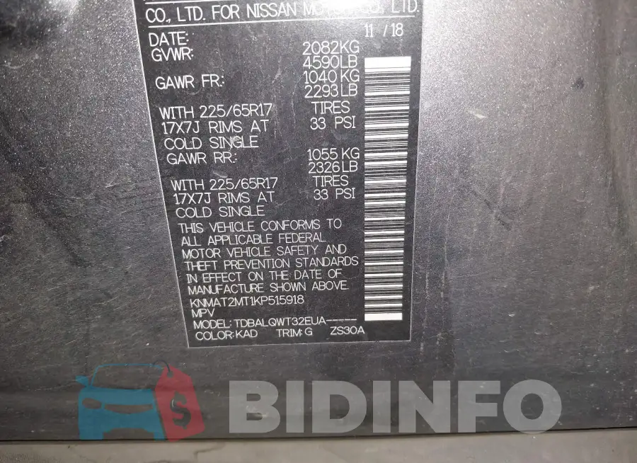 KNMAT2MT1KP515918 Photo# 9