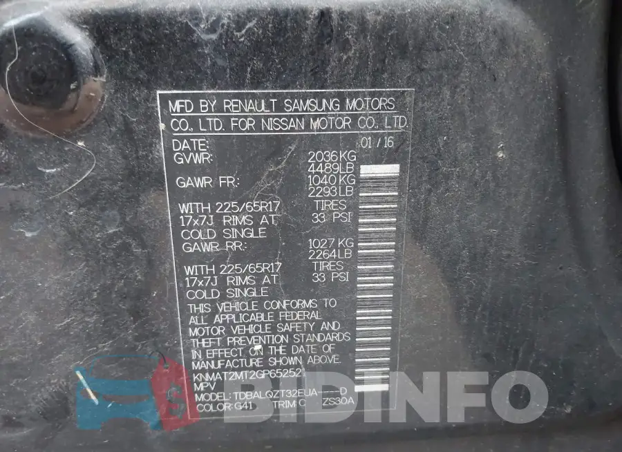 KNMAT2MT2GP652521 Photo# 9