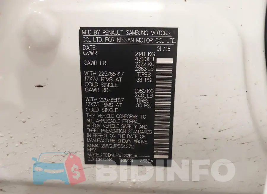 KNMAT2MV2JP554372 Photo# 9