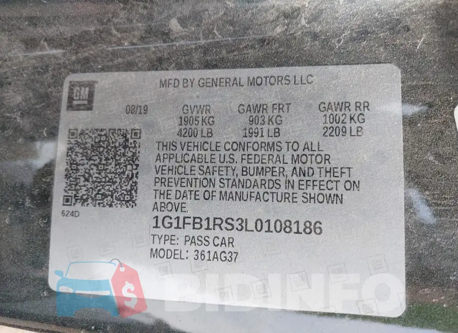 1G1FB1RS3L0108186 Photo# 9