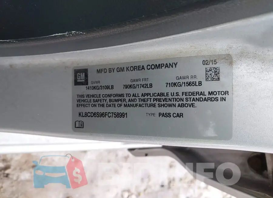 KL8CD6S96FC758991 Photo# 9