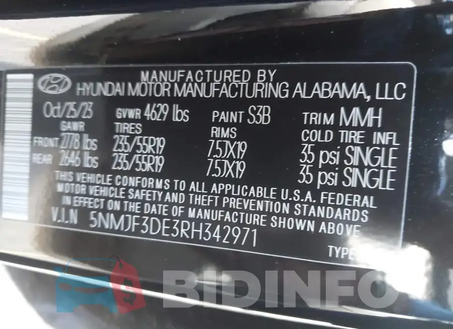 5NMJF3DE3RH342971 Photo# 9