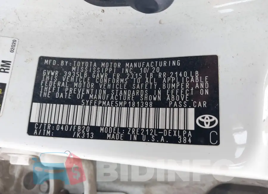5YFEPMAE5MP181398 Photo# 9
