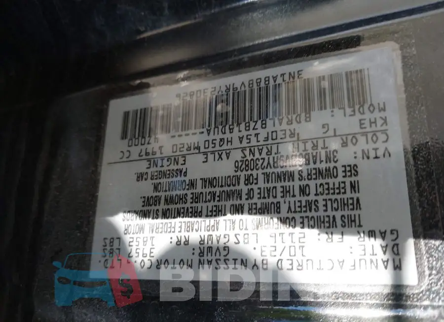 3N1AB8BV9RY230826 Photo# 9