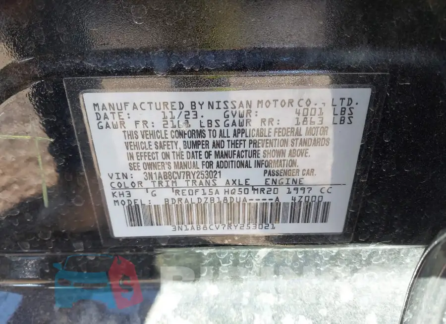3N1AB8CV7RY253021 Photo# 9