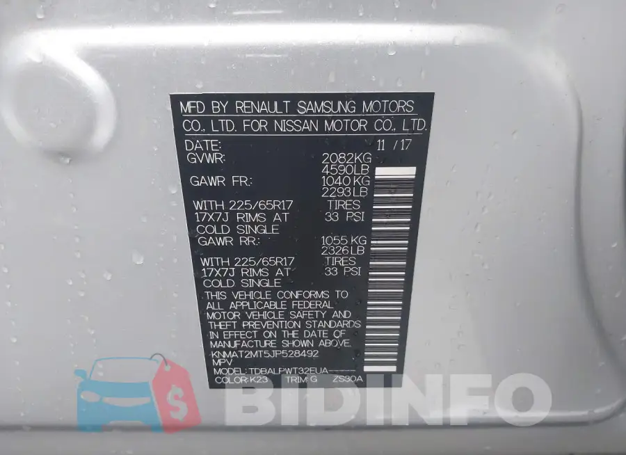 KNMAT2MT5JP528492 Photo# 9