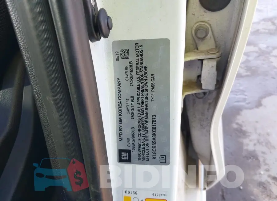 KL8CB6SA8KC817873 Photo# 9
