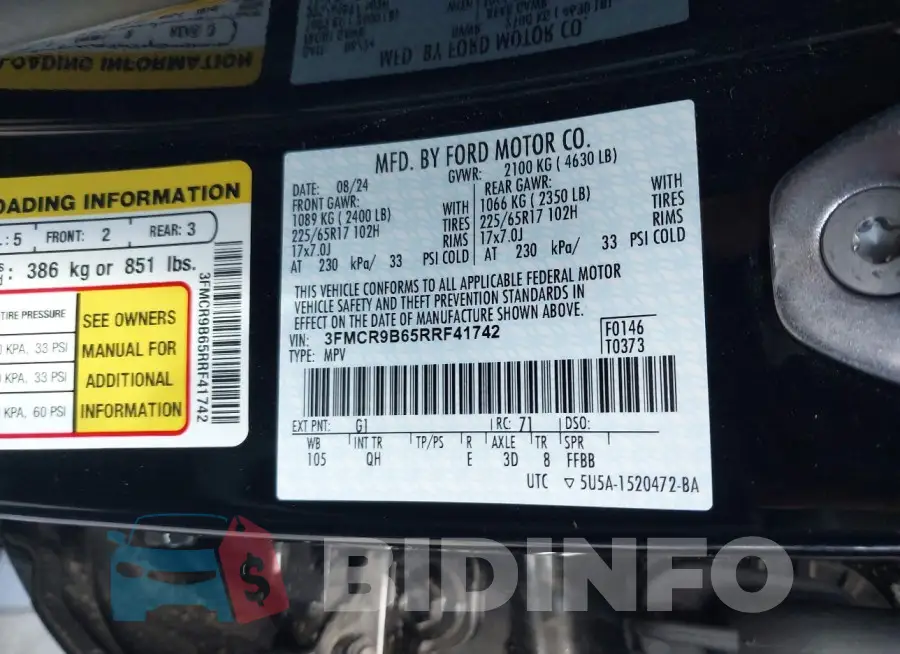3FMCR9B65RRF41742 Photo# 9