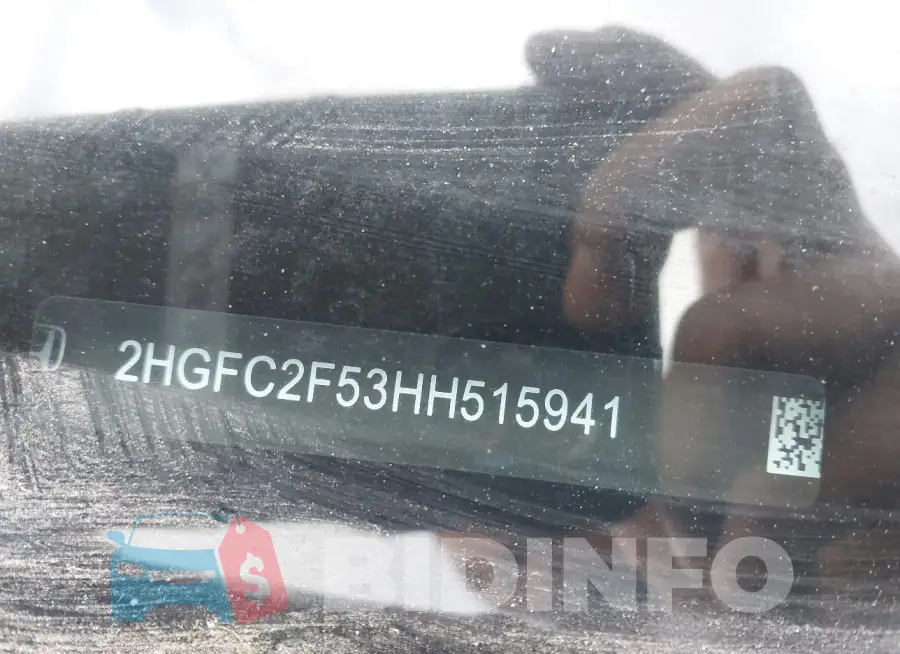 2HGFC2F53HH515941 Photo# 9