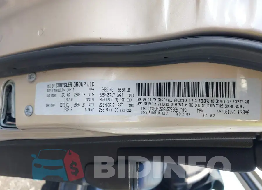 1C4PJMCS3FW578065 Photo# 9