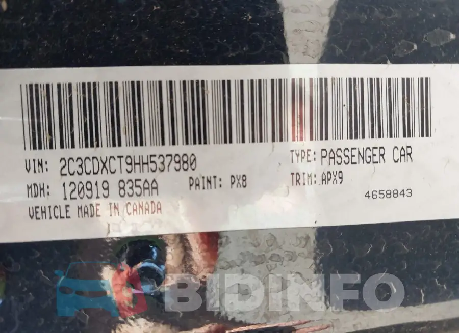 2C3CDXCT9HH537980 Photo# 9