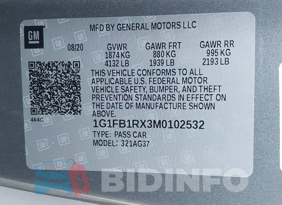 1G1FB1RX3M0102532 Photo# 9