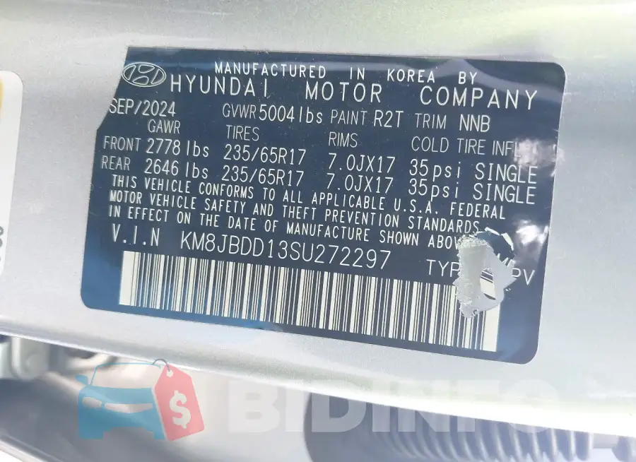 KM8JBDD13SU272297 Photo# 9