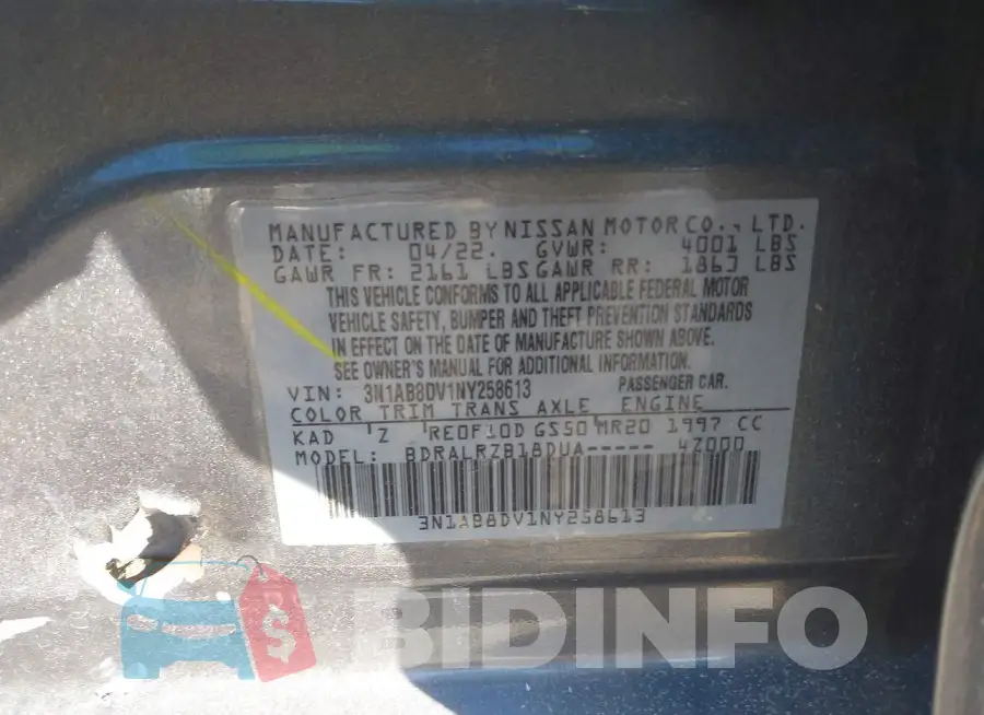 3N1AB8DV1NY258613 Photo# 9