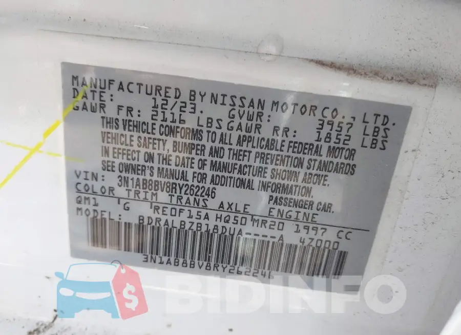 3N1AB8BV8RY262246 Photo# 9