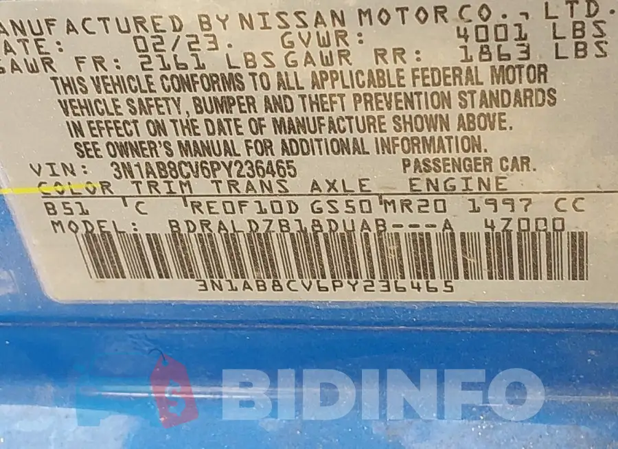 3N1AB8CV6PY236465 Photo# 9