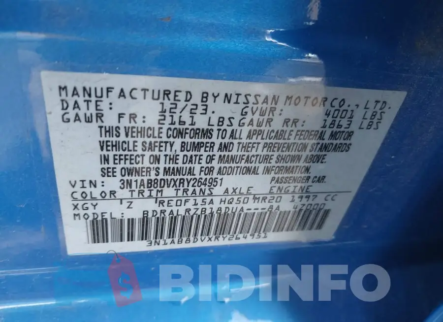 3N1AB8DVXRY264951 Photo# 9