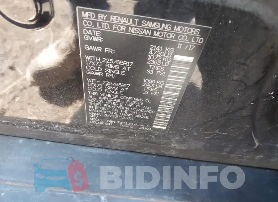 KNMAT2MV2JP523011 Photo# 9