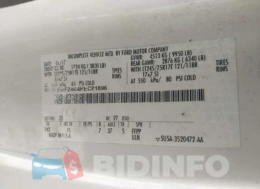 1FDBF2A64HEC81896 Photo# 9