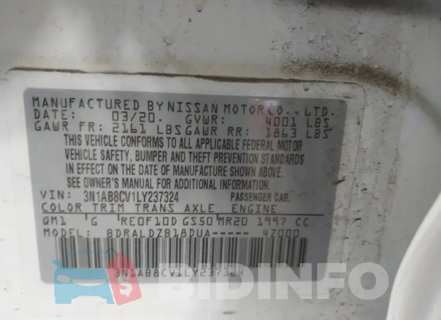 3N1AB8CV1LY237324 Photo# 9