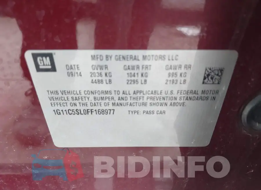 1G11C5SL0FF168977 Photo# 9