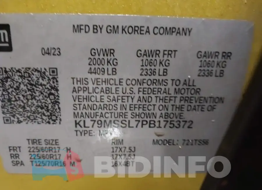 KL79MSSL7PB175372 Photo# 9