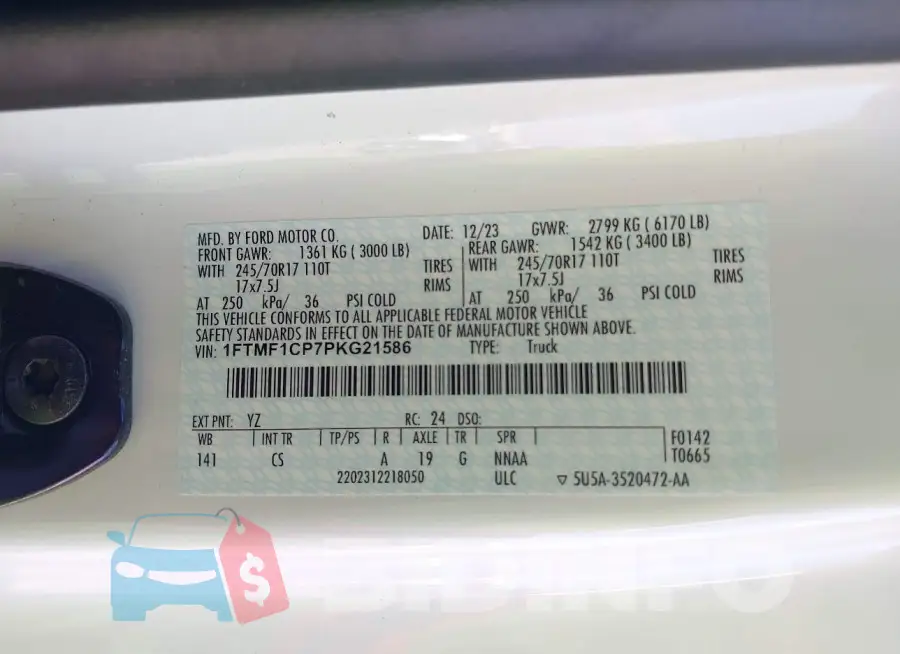 1FTMF1CP7PKG21586 Photo# 9