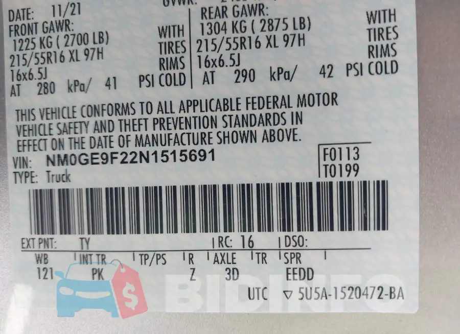 NM0GE9F22N1515691 Photo# 9
