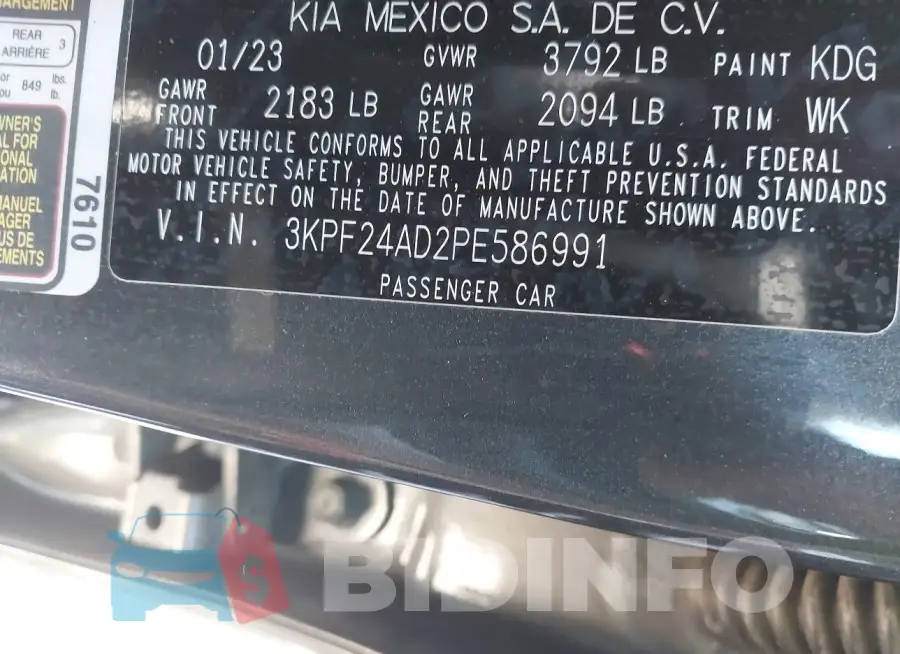 3KPF24AD2PE586991 Photo# 9