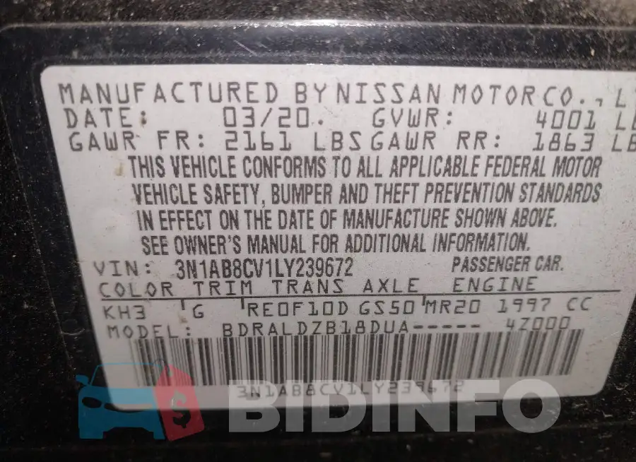 3N1AB8CV1LY239672 Photo# 9