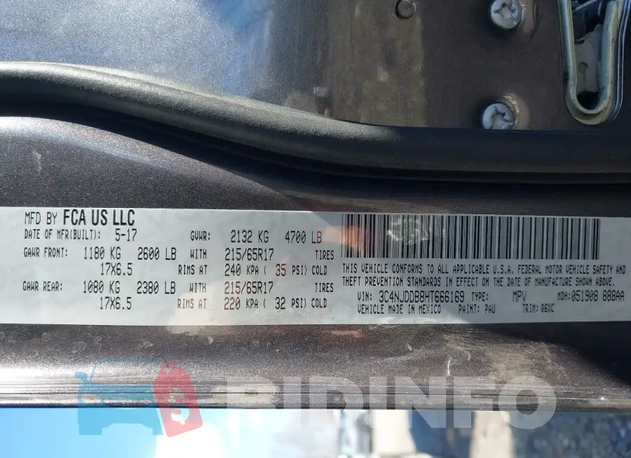 3C4NJDDB8HT666169 Photo# 9