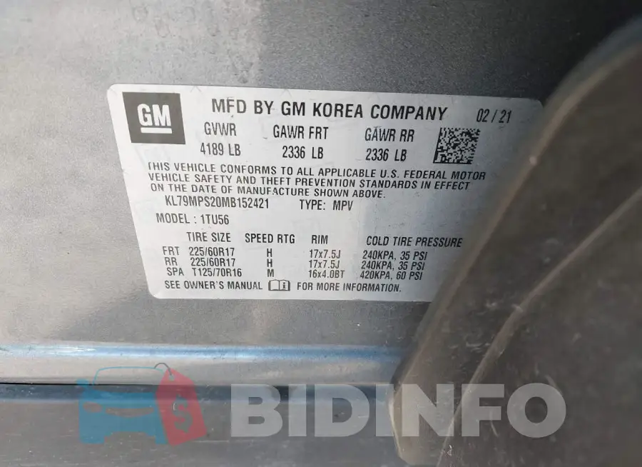 KL79MPS20MB152421 Photo# 9