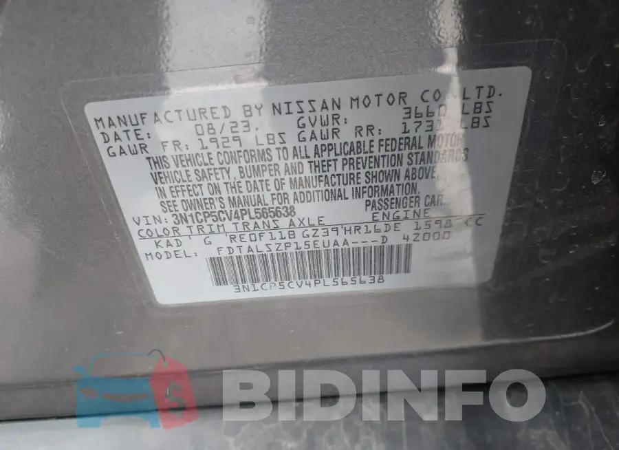 3N1CP5CV4PL565638 Photo# 9