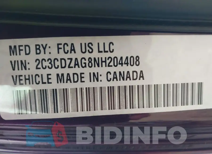 2C3CDZAG8NH204408 Photo# 9